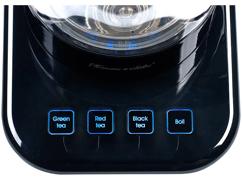 Rosenstein & Söhne Teeautomat:Vollautomatischer Wasserkocher Und Teebereiter WSK-500.tmp, 1,2 L 6 Rosenstein & Söhne Teeautomat:Vollautomatischer Wasserkocher Und Teebereiter WSK-500.tmp, 1,2 L – Bild 4