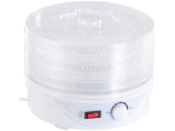 Rosenstein & Söhne Obst Trockner:Kompakter Dörrautomat DH-25.k Mit 5 Dörr-Einsätzen, 245 Watt