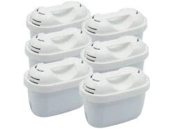 Rosenstein & Söhne Wasserkartuschen:6er-Set Filterkartuschen Für Brita Maxtra & Kompatible Systeme, Oval