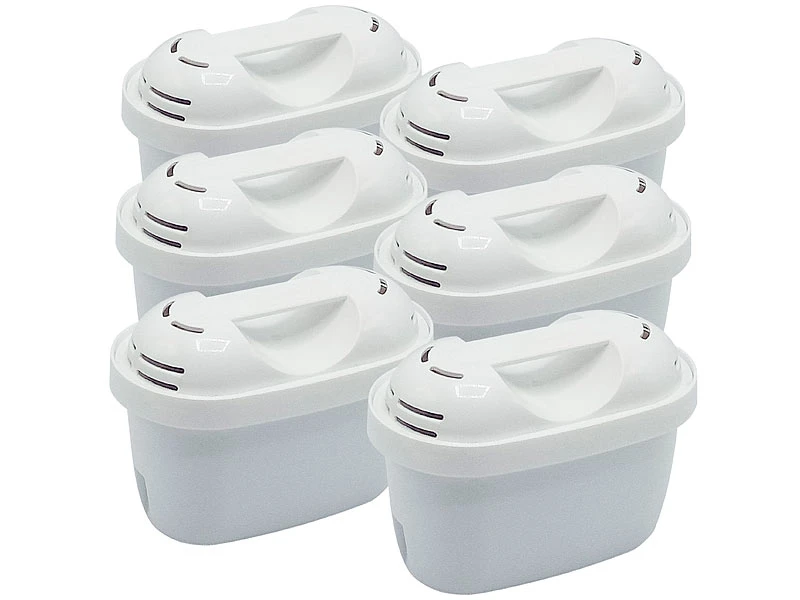Rosenstein & Söhne Wasserkartuschen:6er-Set Filterkartuschen Für Brita Maxtra & Kompatible Systeme, Oval 3 Rosenstein & Söhne Wasserkartuschen:6er-Set Filterkartuschen Für Brita Maxtra & Kompatible Systeme, Oval