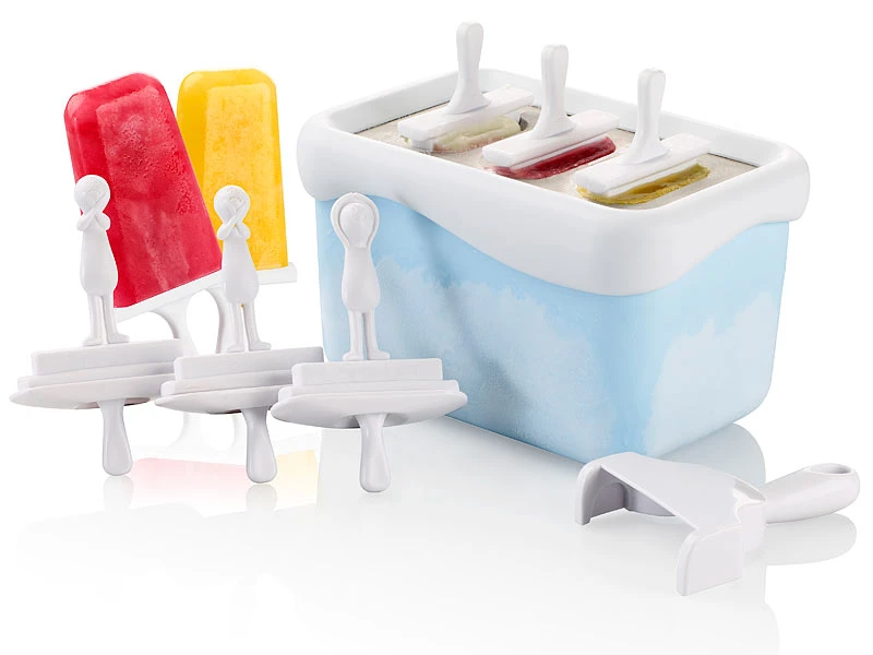 Rosenstein & Söhne Eisförmchen:EXPRESS Eis Am Stiel Zubereiter (15 Minuten Für 3 Schleck-Eis) 3 Rosenstein & Söhne Eisförmchen:EXPRESS Eis Am Stiel Zubereiter (15 Minuten Für 3 Schleck-Eis)