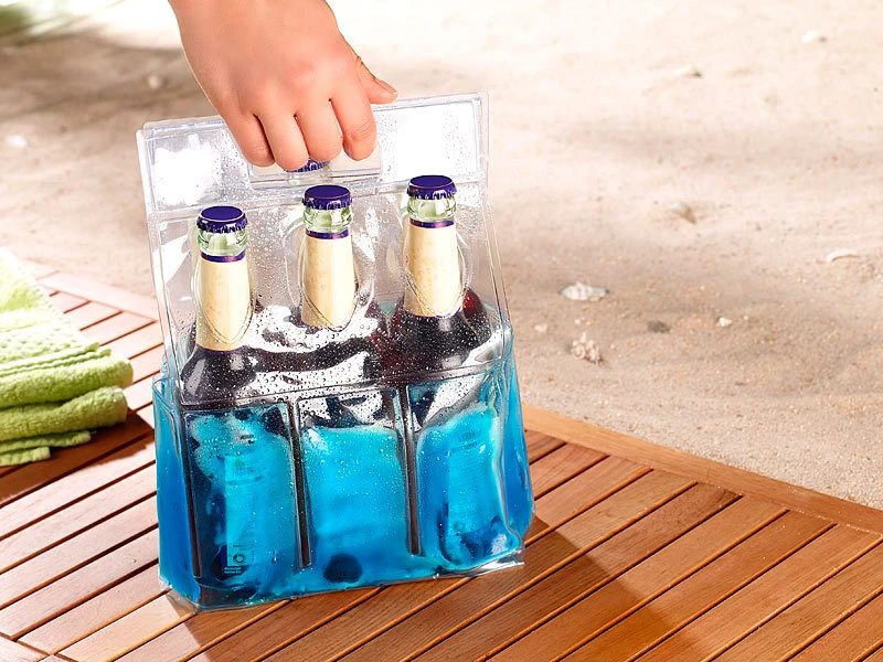 PEARL Getränke Tragetasche:Kühl-Tragetasche Für 6 Flaschen Oder Getränkedosen 5 PEARL Getränke Tragetasche:Kühl-Tragetasche Für 6 Flaschen Oder Getränkedosen – Bild 3