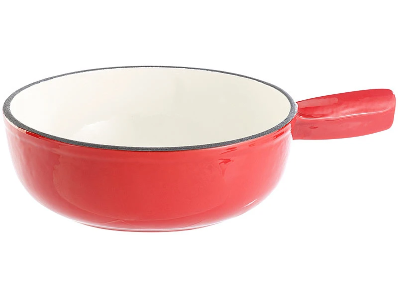 Rosenstein & Söhne Fondue:Käsefondue-Set Aus Emailliertem Gusseisen, Ø24 Cm 6 Rosenstein & Söhne Fondue:Käsefondue-Set Aus Emailliertem Gusseisen, Ø24 Cm – Bild 4