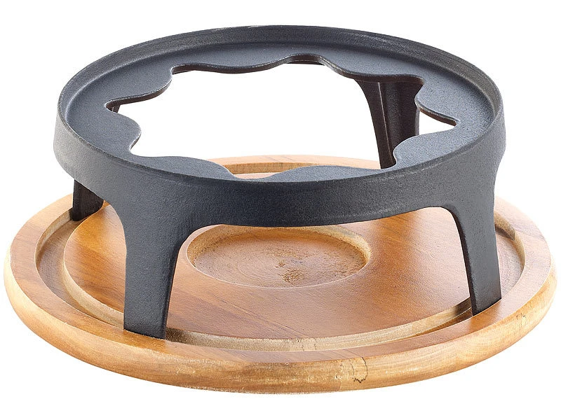 Rosenstein & Söhne Fondue:Käsefondue-Set Aus Emailliertem Gusseisen, Ø24 Cm 8 Rosenstein & Söhne Fondue:Käsefondue-Set Aus Emailliertem Gusseisen, Ø24 Cm – Bild 6