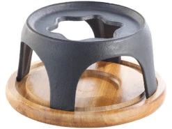 Rosenstein & Söhne Rechaud:Käsefondue-Set Aus Emailliertem Gusseisen, Ø16 Cm -Rosenstein & Söhne Shop nc2993 0