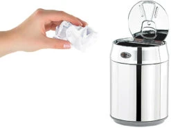 Infactory Tischabfalleimer:Tisch-Mülleimer Im Getränkedosen-Design, Mit Bewegungssensor