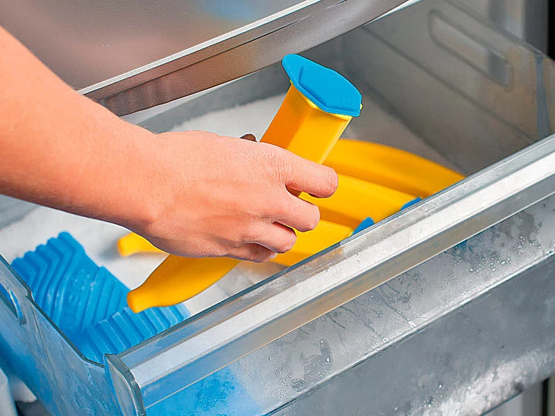 PEARL Silikonformen Eis:Silikon-Formen "Eis Banane" Für Speiseeis, 4er-Set 7 PEARL Silikonformen Eis:Silikon-Formen "Eis Banane" Für Speiseeis, 4er-Set – Bild 5