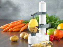 Rosenstein & Söhne Kartoffelschäler:Elektrischer Obst- Und Gemüseschäler, Edelstahl-Klinge 7 Rosenstein & Söhne Kartoffelschäler:Elektrischer Obst- Und Gemüseschäler, Edelstahl-Klinge -Rosenstein & Söhne Shop nc3447 2