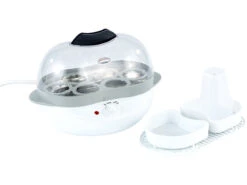 Rosenstein & Söhne Eikocher:2in1-Eierkocher Mit Warmhalte-Funktion, 400 Watt, 6 Eier Oder Rührei -Rosenstein & Söhne Shop nc3585 0