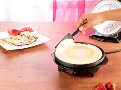 Rosenstein & Söhne Mini Crepes Maker:Elektrischer Mini-Crêpes-Maker, 500 Watt, Ø 18 Cm -Rosenstein & Söhne Shop nc3626 2 1