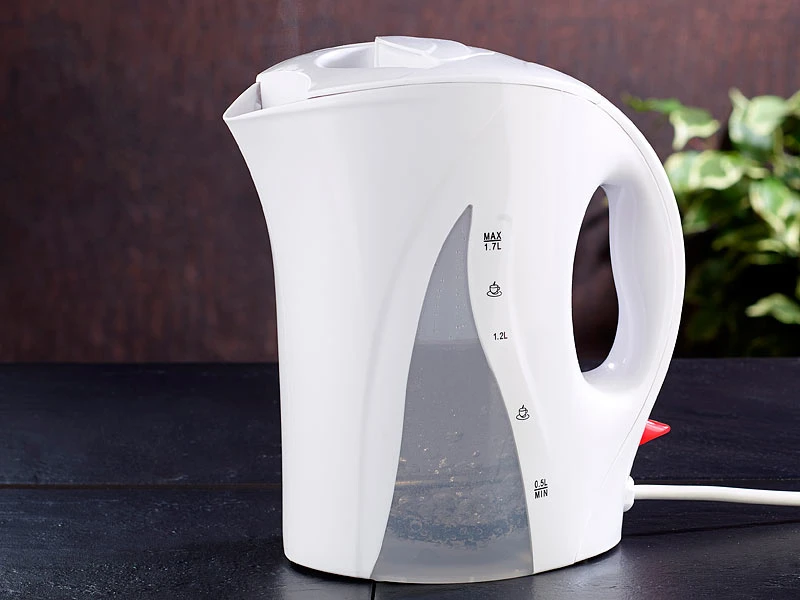 PEARL Standard-Wasserkocher:2er-Set Wasserkocher Mit 1,7 Liter, 2200 Watt, Weiß 4 PEARL Standard-Wasserkocher:2er-Set Wasserkocher Mit 1,7 Liter, 2200 Watt, Weiß – Bild 2