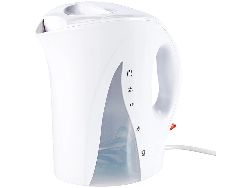 PEARL Standard-Wasserkocher:2er-Set Wasserkocher Mit 1,7 Liter, 2200 Watt, Weiß 3 PEARL Standard-Wasserkocher:2er-Set Wasserkocher Mit 1,7 Liter, 2200 Watt, Weiß