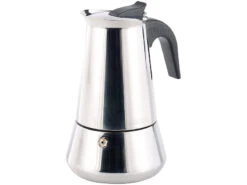 Cucina Di Modena Kaffeebereiter Induktion:Edelstahl-Espressokocher Für 6 Tassen, Für Induktion, Gas, Ceran