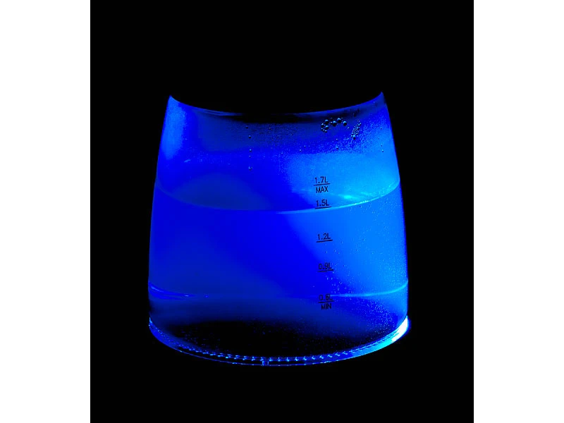Rosenstein & Söhne Wasserkocher Glas:Wasserkocher, Temperaturabhängige LED-Beleuchtung, 1,7 Liter, 2200 W 5 Rosenstein & Söhne Wasserkocher Glas:Wasserkocher, Temperaturabhängige LED-Beleuchtung, 1,7 Liter, 2200 W – Bild 3