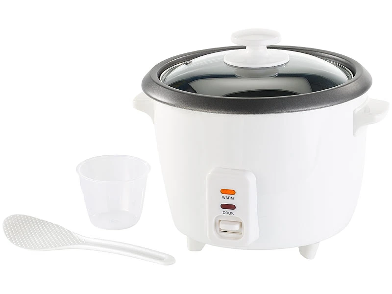 Rosenstein & Söhne Multikocher:Reiskocher Mit Dampfgar-Einsatz & Warmhaltefunktion, 1 L, 400 Watt 3 Rosenstein & Söhne Multikocher:Reiskocher Mit Dampfgar-Einsatz & Warmhaltefunktion, 1 L, 400 Watt