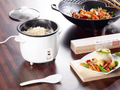 Rosenstein & Söhne Multikocher:Reiskocher Mit Dampfgar-Einsatz & Warmhaltefunktion, 1 L, 400 Watt 10 Rosenstein & Söhne Multikocher:Reiskocher Mit Dampfgar-Einsatz & Warmhaltefunktion, 1 L, 400 Watt -Rosenstein & Söhne Shop nc3680 1 1