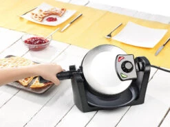 Rosenstein & Söhne Rotierendes Waffeleisen:Drehbares Waffeleisen Aus Edelstahl (Versandrückläufer) -Rosenstein & Söhne Shop nc3687 2