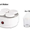 PEARL Jogurtmaschine:Joghurt-Maker Mit 4 Portions-Gläsern Je 150 Ml, Spülmaschinengeeignet -Rosenstein & Söhne Shop nc3690 4 1