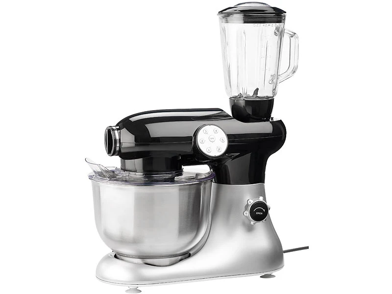 Rosenstein & Söhne Teigmaschine:Küchenmaschine KM-6618, Inkl. Umfangreiches Zubehör 14 Rosenstein & Söhne Teigmaschine:Küchenmaschine KM-6618, Inkl. Umfangreiches Zubehör – Bild 12