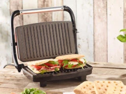 Rosenstein & Söhne Panini Sandwich Maker:Panini-, Sandwich- & Kontaktgrill CG-2510, 1.000 W -Rosenstein & Söhne Shop nc3831 2