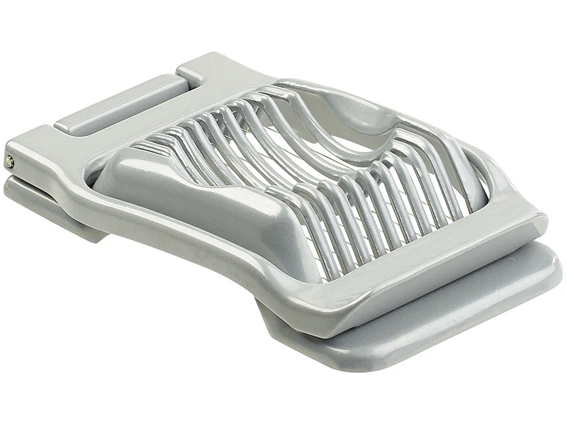 Rosenstein & Söhne Eierteiler:Vollmetall-Eierschneider Mit 10 Edelstahl-Drähten, Auch Für Gemüse 5 Rosenstein & Söhne Eierteiler:Vollmetall-Eierschneider Mit 10 Edelstahl-Drähten, Auch Für Gemüse – Bild 3