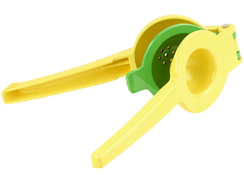 Rosenstein & Söhne Zitronenpresse Metall:2in1-Metall-Zitruspresse, 2 Schalen Für Zitronen & Limetten, Ø6&7,5cm 4 Rosenstein & Söhne Zitronenpresse Metall:2in1-Metall-Zitruspresse, 2 Schalen Für Zitronen & Limetten, Ø6&7,5cm – Bild 2