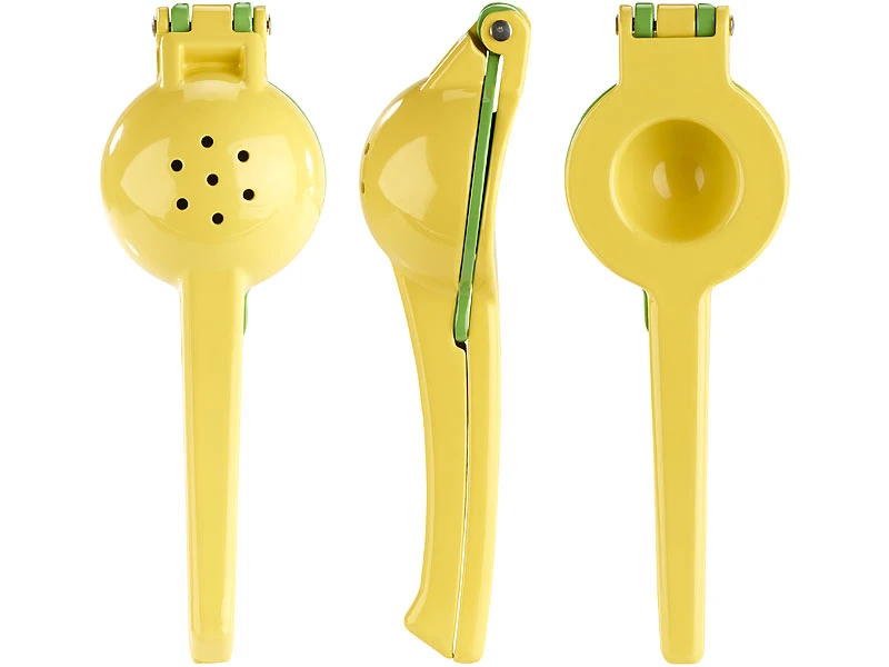 Rosenstein & Söhne Zitronenpresse Metall:2in1-Metall-Zitruspresse, 2 Schalen Für Zitronen & Limetten, Ø6&7,5cm 6 Rosenstein & Söhne Zitronenpresse Metall:2in1-Metall-Zitruspresse, 2 Schalen Für Zitronen & Limetten, Ø6&7,5cm – Bild 4