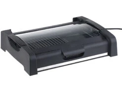 Rosenstein & Söhne Tischgrill Mit Deckel:Tischgrill Mit Glasdeckel, Keramik-beschichtete Grillplatte, 1.650 W -Rosenstein & Söhne Shop nc5917 1