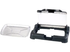 Rosenstein & Söhne Elektrogrill:XL-Tischgrill M. Glasdeckel, Keramik-beschichtete Grillplatte, 2.200 W -Rosenstein & Söhne Shop nc5918 2