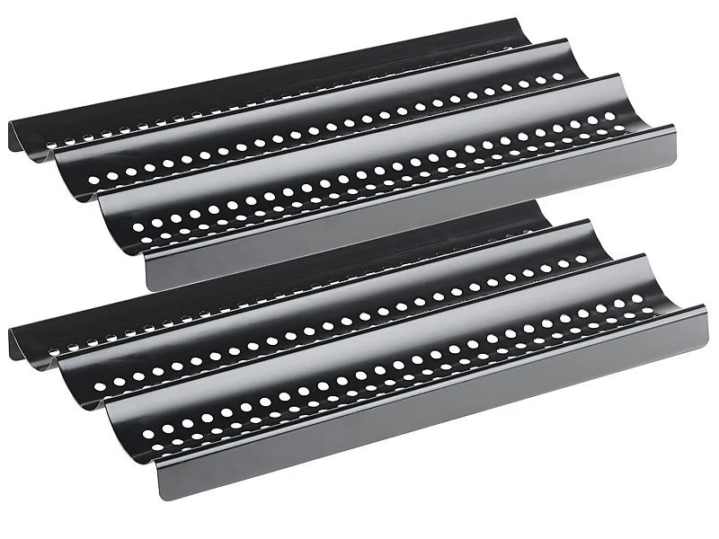 Rosenstein & Söhne Blech:2er-Set Baguette-Backbleche Aus Carbonstahl, Anti-Haft-beschichtet 5 Rosenstein & Söhne Blech:2er-Set Baguette-Backbleche Aus Carbonstahl, Anti-Haft-beschichtet – Bild 3