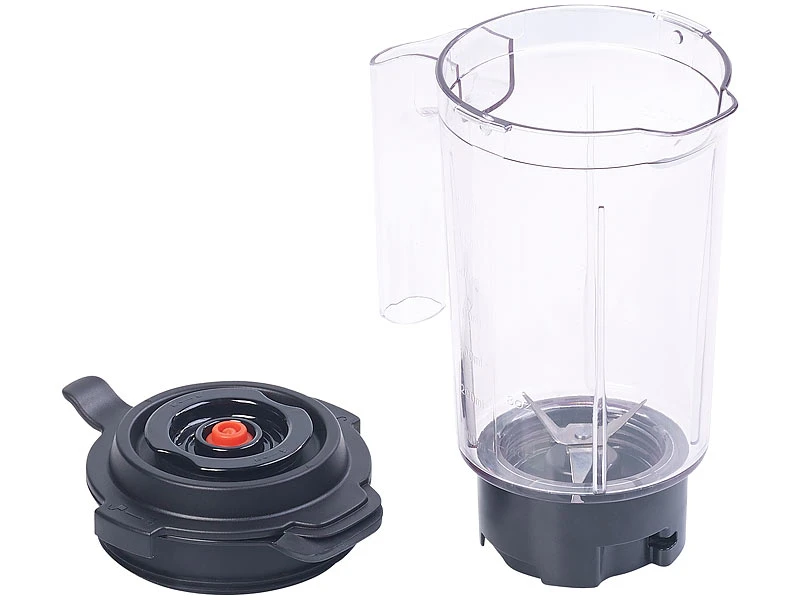 Rosenstein & Söhne Standmixer:2in1-Vakuum-Mixer Mit 3 Stufen & 4 Klingen, 700 Ml, BPA-frei, 300 Watt 9 Rosenstein & Söhne Standmixer:2in1-Vakuum-Mixer Mit 3 Stufen & 4 Klingen, 700 Ml, BPA-frei, 300 Watt – Bild 7
