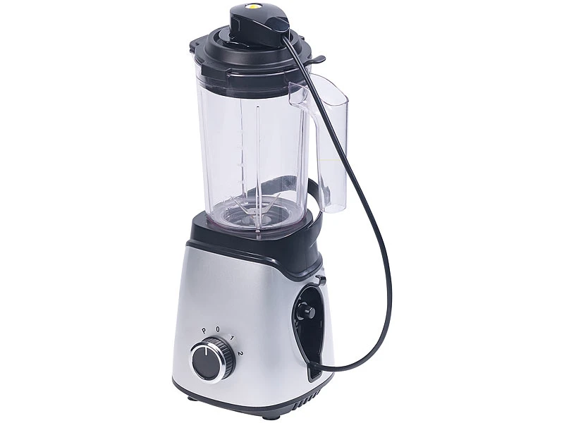 Rosenstein & Söhne Standmixer:2in1-Vakuum-Mixer Mit 3 Stufen & 4 Klingen, 700 Ml, BPA-frei, 300 Watt 6 Rosenstein & Söhne Standmixer:2in1-Vakuum-Mixer Mit 3 Stufen & 4 Klingen, 700 Ml, BPA-frei, 300 Watt – Bild 4
