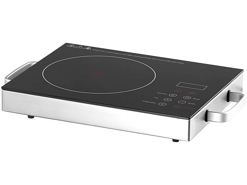 Rosenstein & Söhne Ceran Kochplatte Einzeln:Glaskeramik-Kochfeld, Infrarot-Wärme, Touch-Bedienfeld, 2.000 W, 20 Cm 9 Rosenstein & Söhne Ceran Kochplatte Einzeln:Glaskeramik-Kochfeld, Infrarot-Wärme, Touch-Bedienfeld, 2.000 W, 20 Cm – Bild 7