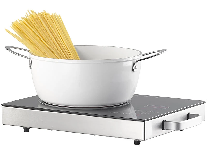 Rosenstein & Söhne Ceran Kochplatte Einzeln:Glaskeramik-Kochfeld, Infrarot-Wärme, Touch-Bedienfeld, 2.000 W, 20 Cm 5 Rosenstein & Söhne Ceran Kochplatte Einzeln:Glaskeramik-Kochfeld, Infrarot-Wärme, Touch-Bedienfeld, 2.000 W, 20 Cm – Bild 3