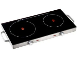 Rosenstein & Söhne Kochfeld:Glaskeramik-Doppelkochfeld Mit Infrarot-Wärme; 2.800 W; Ø 16.5 & 20 Cm -Rosenstein & Söhne Shop nx1520 1 1