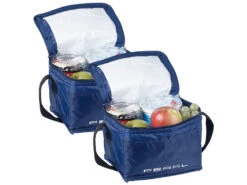 PEARL Kühltasche Klein:2er-Set Isolierte Mini-Kühltaschen Mit Tragegurt, Je 2,5 Liter