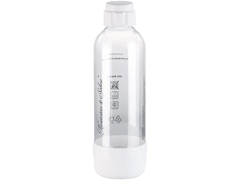 Rosenstein & Söhne Getränkesprudler:PET-Flasche Für Getränke-Sprudler WS-300.multi, 1 Liter, BPA-frei 5 Rosenstein & Söhne Getränkesprudler:PET-Flasche Für Getränke-Sprudler WS-300.multi, 1 Liter, BPA-frei – Bild 3