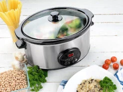 Rosenstein & Söhne Mini-Schongarer:Schongarer Mit Keramik-Einsatz 4,5 L, 2 TemperaturenVersandrückläufer -Rosenstein & Söhne Shop nx3178 7