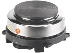 Rosenstein & Söhne Einzelkochplatte:2er-Set Elektrische Mini-Einzel-Kochplatten, Stufenlos, Je 500 Watt -Rosenstein & Söhne Shop nx3195 4