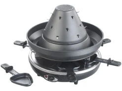 Rosenstein & Söhne Fondue Raclette:Elektrischer 3in1-Tatarenhut- & Raclette-Grill Versandrückläufer 16 Rosenstein & Söhne Fondue Raclette:Elektrischer 3in1-Tatarenhut- & Raclette-Grill Versandrückläufer -Rosenstein & Söhne Shop nx3214 0 1