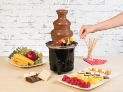 Rosenstein & Söhne Schokofondue Brunnen:Schokoladen-Brunnen Mit 2 Ebenen, 275 Watt -Rosenstein & Söhne Shop nx3220 2