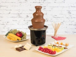 Rosenstein & Söhne Schokofondue Brunnen:Schokoladen-Brunnen Mit 2 Ebenen, 275 Watt -Rosenstein & Söhne Shop nx3220 3