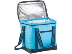 PEARL Gefriertasche:Faltbare Kühltasche Mit Griffen, Wasserdichte Lkw-Plane, 26 L, Blau -Rosenstein & Söhne Shop nx3399 0 1