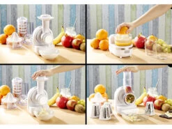 Rosenstein & Söhne Gemüsereibe:3in1 Dessert-Maker, Gemüse-Reibe & Saftpresse, 150 Watt 20 Rosenstein & Söhne Gemüsereibe:3in1 Dessert-Maker, Gemüse-Reibe & Saftpresse, 150 Watt -Rosenstein & Söhne Shop nx3893 11