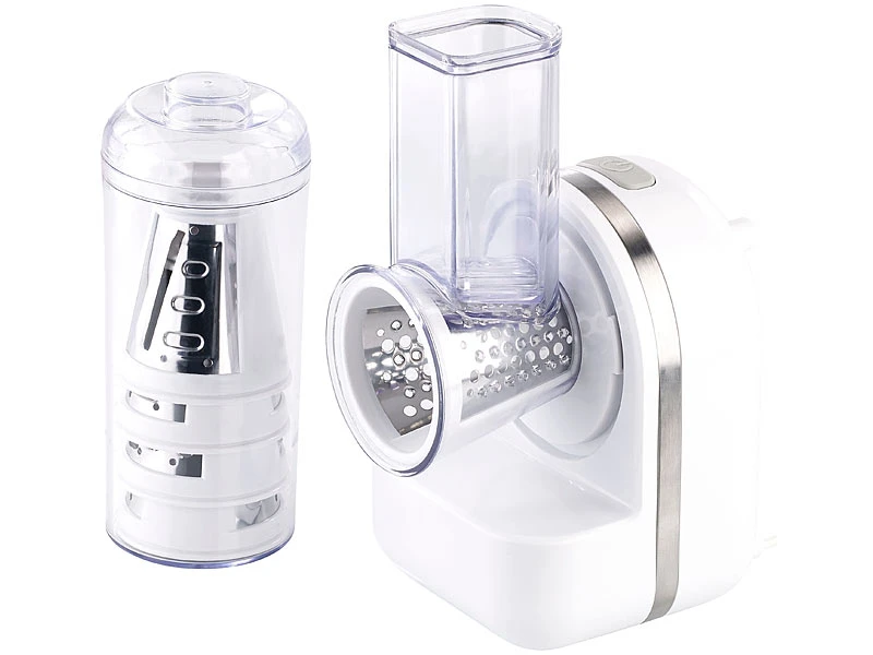 Rosenstein & Söhne Gemüsereibe:3in1 Dessert-Maker, Gemüse-Reibe & Saftpresse, 150 Watt 6 Rosenstein & Söhne Gemüsereibe:3in1 Dessert-Maker, Gemüse-Reibe & Saftpresse, 150 Watt – Bild 4