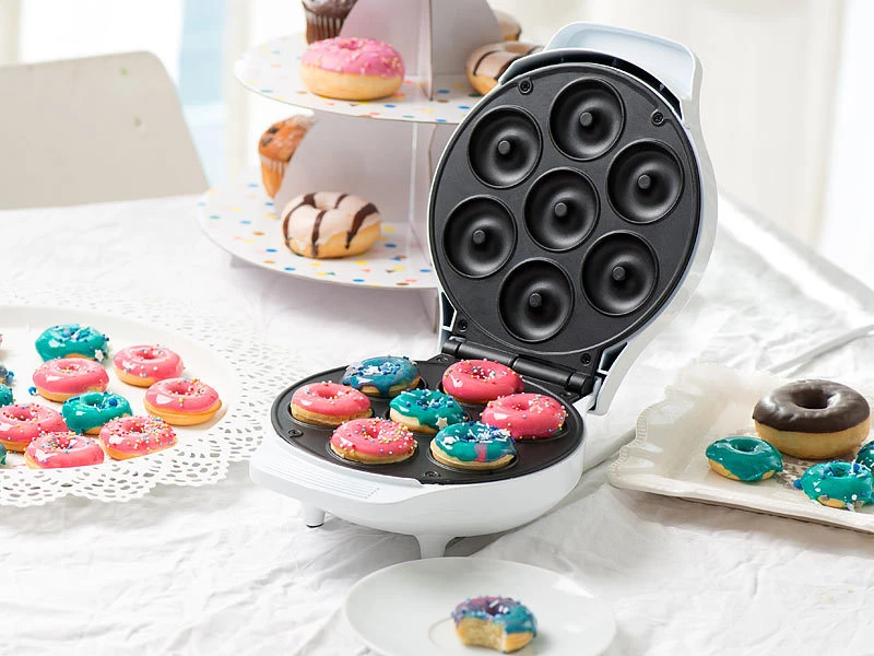 Rosenstein & Söhne Waffeleisen Donut:Mini-Donut-Maker, Antihaftbeschichtet, 1.000 Watt Versandrückläufer 5 Rosenstein & Söhne Waffeleisen Donut:Mini-Donut-Maker, Antihaftbeschichtet, 1.000 Watt Versandrückläufer – Bild 3