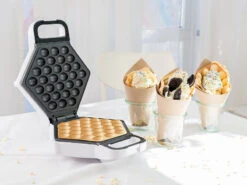 Rosenstein & Söhne Bubble Waffelmaker:Waffeleisen Für Bubble Waffeln Nach Hong-Kong-Art, Anti-Haft, 700 Watt -Rosenstein & Söhne Shop nx4890 0