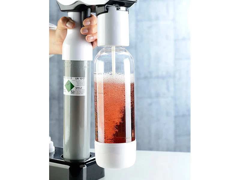 Rosenstein & Söhne Wassersprudler:Getränke-Sprudler Für Soda-Wasser, Softdrinks, Saft-Schorle, Limonade 4 Rosenstein & Söhne Wassersprudler:Getränke-Sprudler Für Soda-Wasser, Softdrinks, Saft-Schorle, Limonade – Bild 2