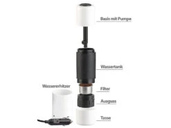 Rosenstein & Söhne 12 Volt Espressomaschine:Manueller Mini-Espresso-Maker Mit 12-Volt-Wassererhitzer, 10 G/100 Ml 15 Rosenstein & Söhne 12 Volt Espressomaschine:Manueller Mini-Espresso-Maker Mit 12-Volt-Wassererhitzer, 10 G/100 Ml -Rosenstein & Söhne Shop nx6038 11 1