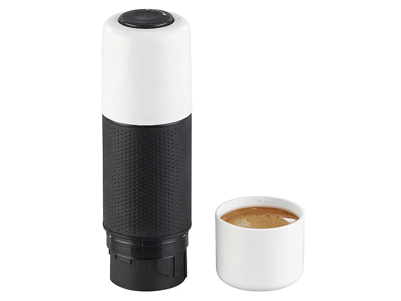 Rosenstein & Söhne 12 Volt Espressomaschine:Manueller Mini-Espresso-Maker Mit 12-Volt-Wassererhitzer, 10 G/100 Ml 8 Rosenstein & Söhne 12 Volt Espressomaschine:Manueller Mini-Espresso-Maker Mit 12-Volt-Wassererhitzer, 10 G/100 Ml – Bild 6